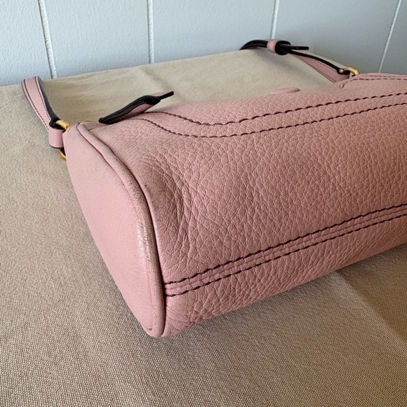 Marc Jacobs Empire City Leather Crossbody Bag Rose Light Pink - Picture 6 of 15